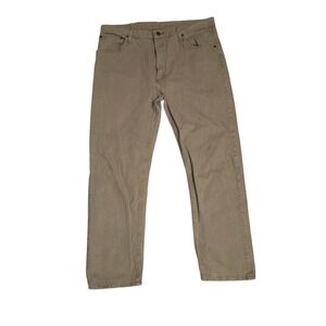 Wrangler Beige/Tan Regular Fit Straight Khaki Pants